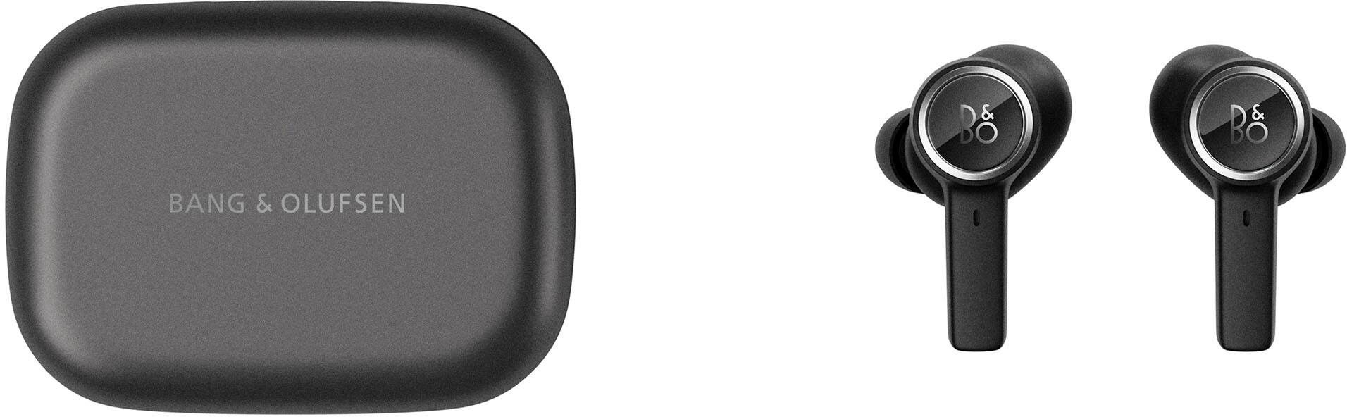 Front. Bang & Olufsen - Beoplay EX Next-gen Wireless Earbuds - Black.