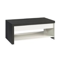 Sauder - Hudson Court Lift Top Coffee Table - Black/White - Front_Zoom