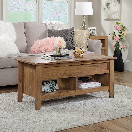 Sauder Dakota Pass Lift Top Coffee Table Light Brown 427596