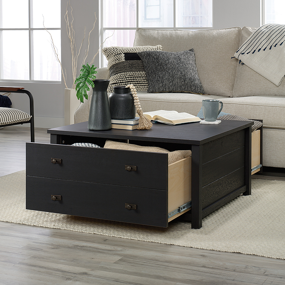 Angle View: Sauder - Cottage Road Storage Coffee Table - Brown