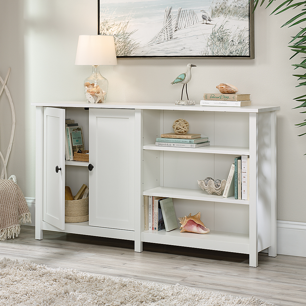 Angle View: Sauder - County Line TV Console For TVs up to 43" - Glacier White