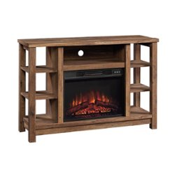 Sauder - Media Fireplace - Vintage Oak - Front_Zoom