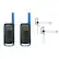 Angle. Motorola - T270 25-mile 22-Channel FRS 2-Way Radios Pair with IXTN4011AR Single Pin Earpiece - Blue & Black.