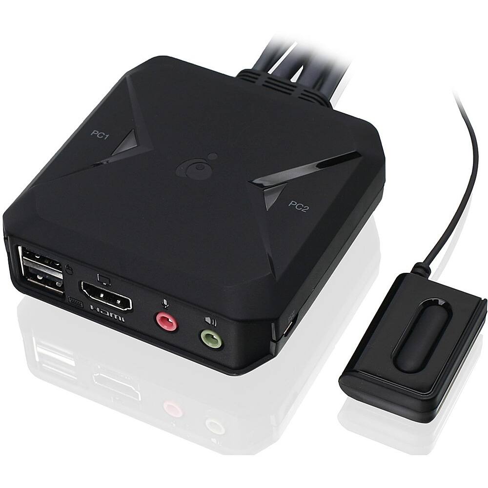 Alt View 16. IOGEAR - 2-Port 4K KVM Switch with HDMI, USB and Audio Connections - Black.