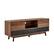 Angle. Koble - Larsen Smart TV Stand with Built-in Sound Bar - Walnut.