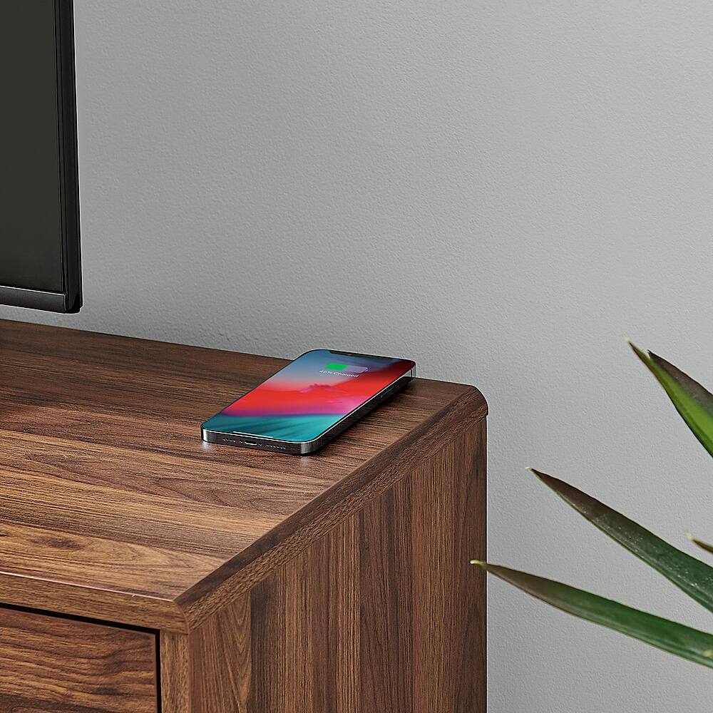 Alt View 15. Koble - Larsen Smart TV Stand with Built-in Sound Bar - Walnut.