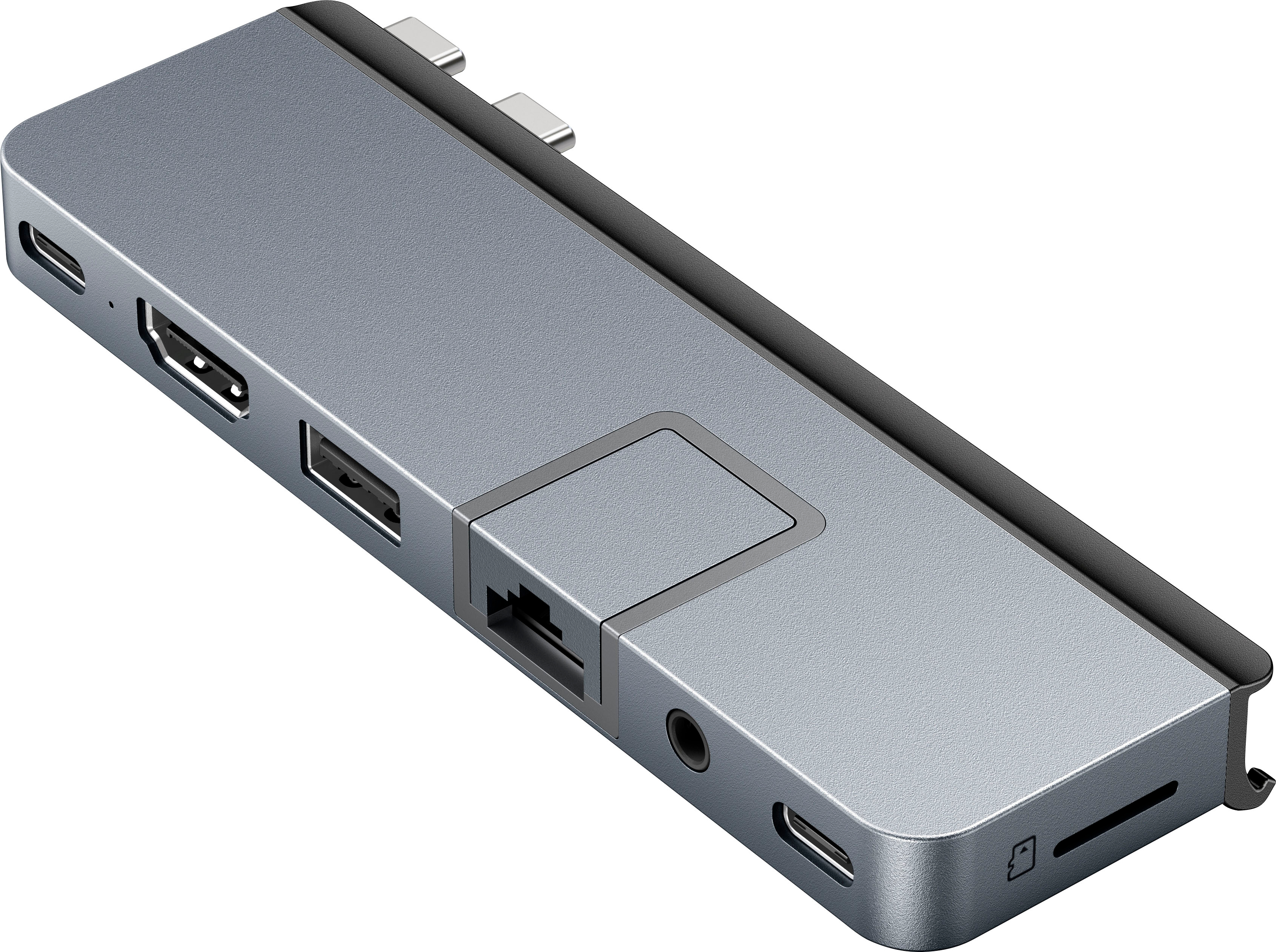 Hyper DUO PRO 7-in-2 USB-C Hub MacBook 2016-2022 MacBook Air Space HD575-GRAY - Best Buy