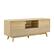Angle. Koble - Larsen Smart TV Stand with Built-in Sound Bar - Oak.