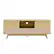 Front. Koble - Larsen Smart TV Stand with Built-in Sound Bar - Oak.