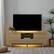 Alt View 3. Koble - Larsen Smart TV Stand with Built-in Sound Bar - Oak.