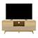 Left. Koble - Larsen Smart TV Stand with Built-in Sound Bar - Oak.