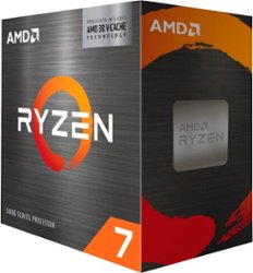 AMD - Ryzen 7 5800X3D 3.4 GHz Eight-Core AM4 Processor - Black - Front_Zoom