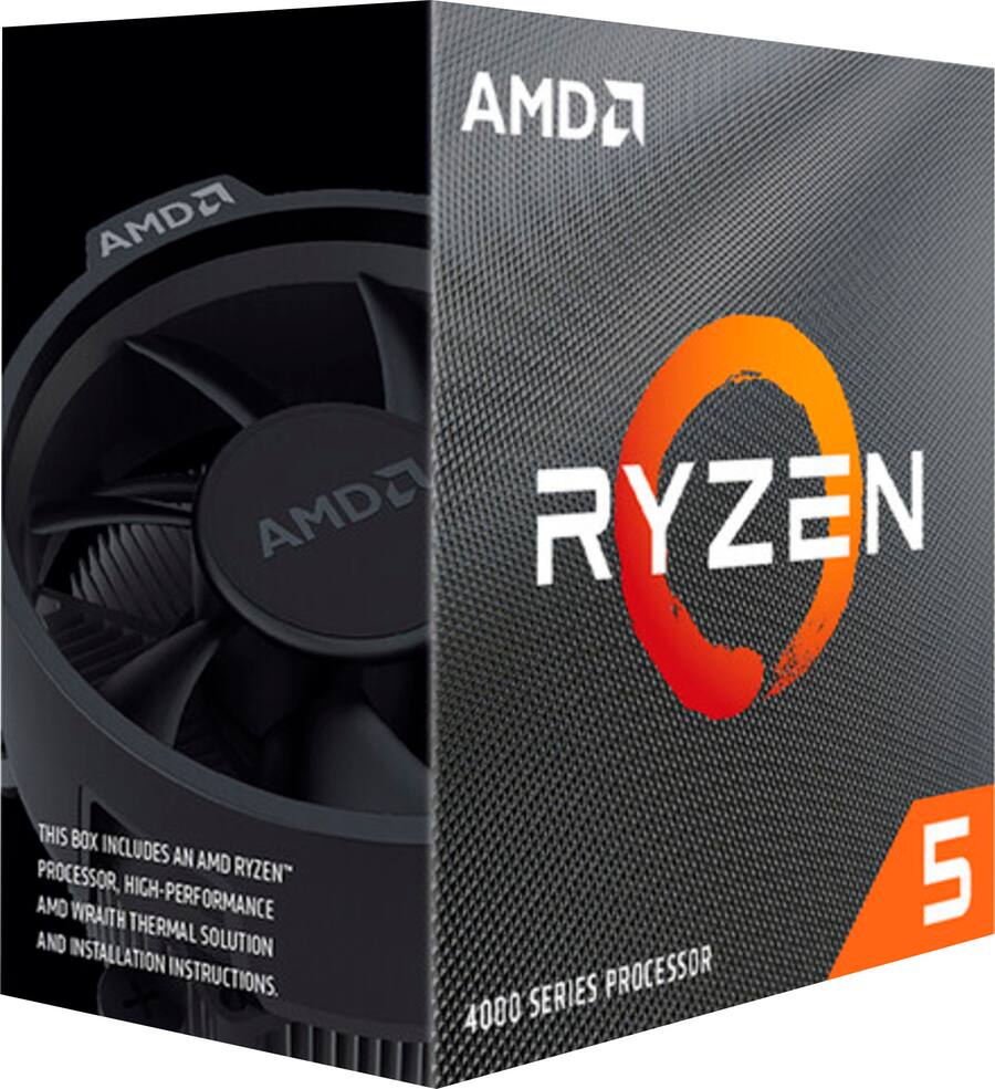 CPU AMD Ryzen5 4500 6c12s AMD Ryzen 5 4500 6 Core 12 Thread 3.6 GHz (4.1 GHz Max Boost