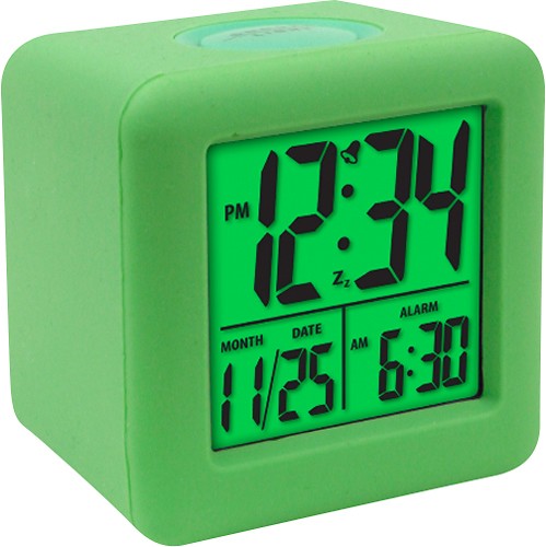 Refurbished 70909 Equity by La Crosse Soft Cube LCD Digital Alarm Clock 