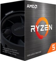 AMD Ryzen 5 5500 3.6 GHz Six-Core AM4 Processor, Black - Black - Front_Zoom