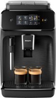 Philips - 1200 Series Fully Automatic Espresso Machine with Milk Frother - Black - Front_Zoom