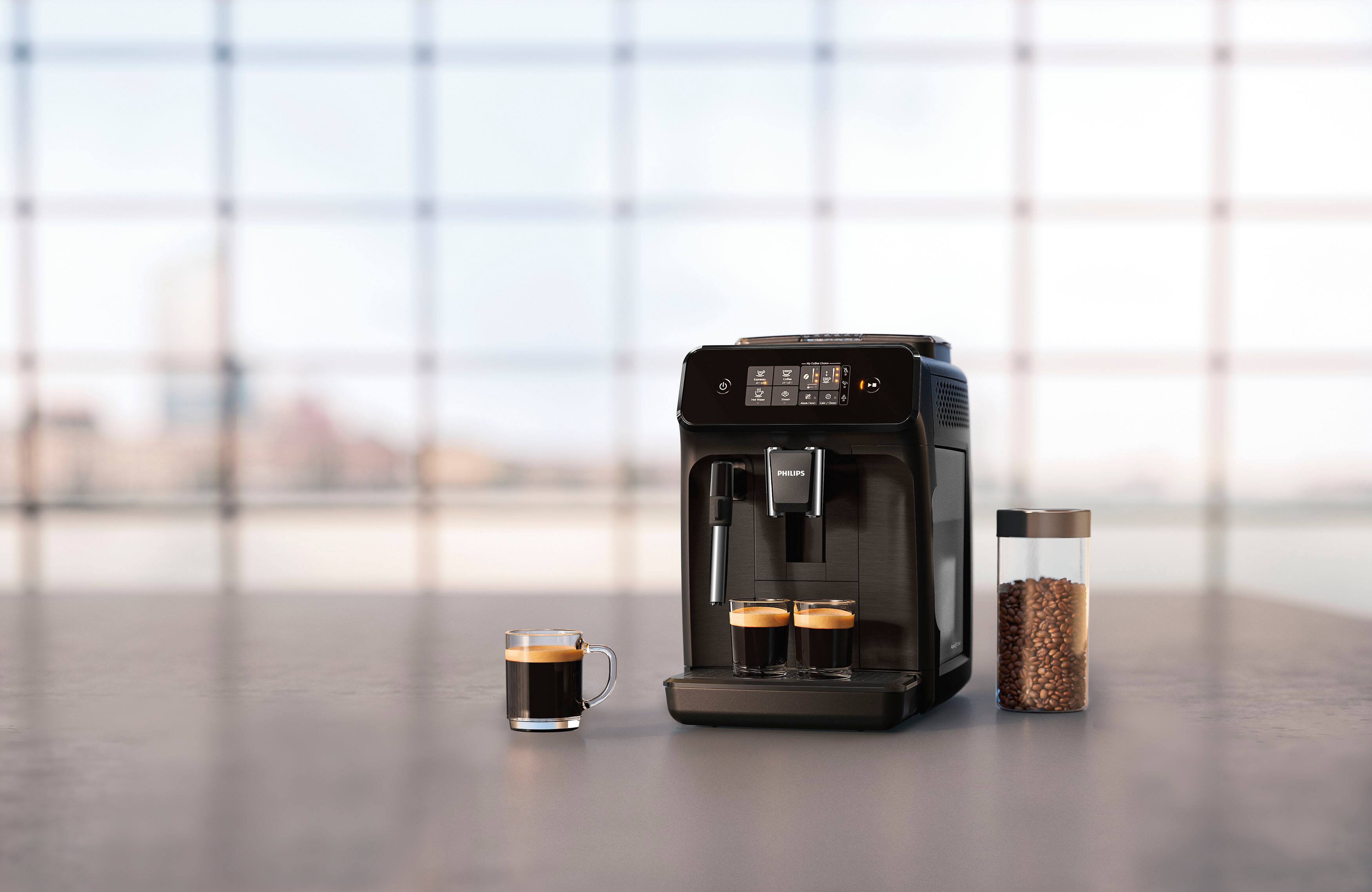 Alt View 11. Philips - 1200 Series Fully Automatic Espresso Machine with Milk Frother - Black.