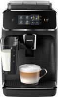 Philips - 2200 Series Fully Automatic Espresso Machine with LatteGo - Black - Front_Zoom