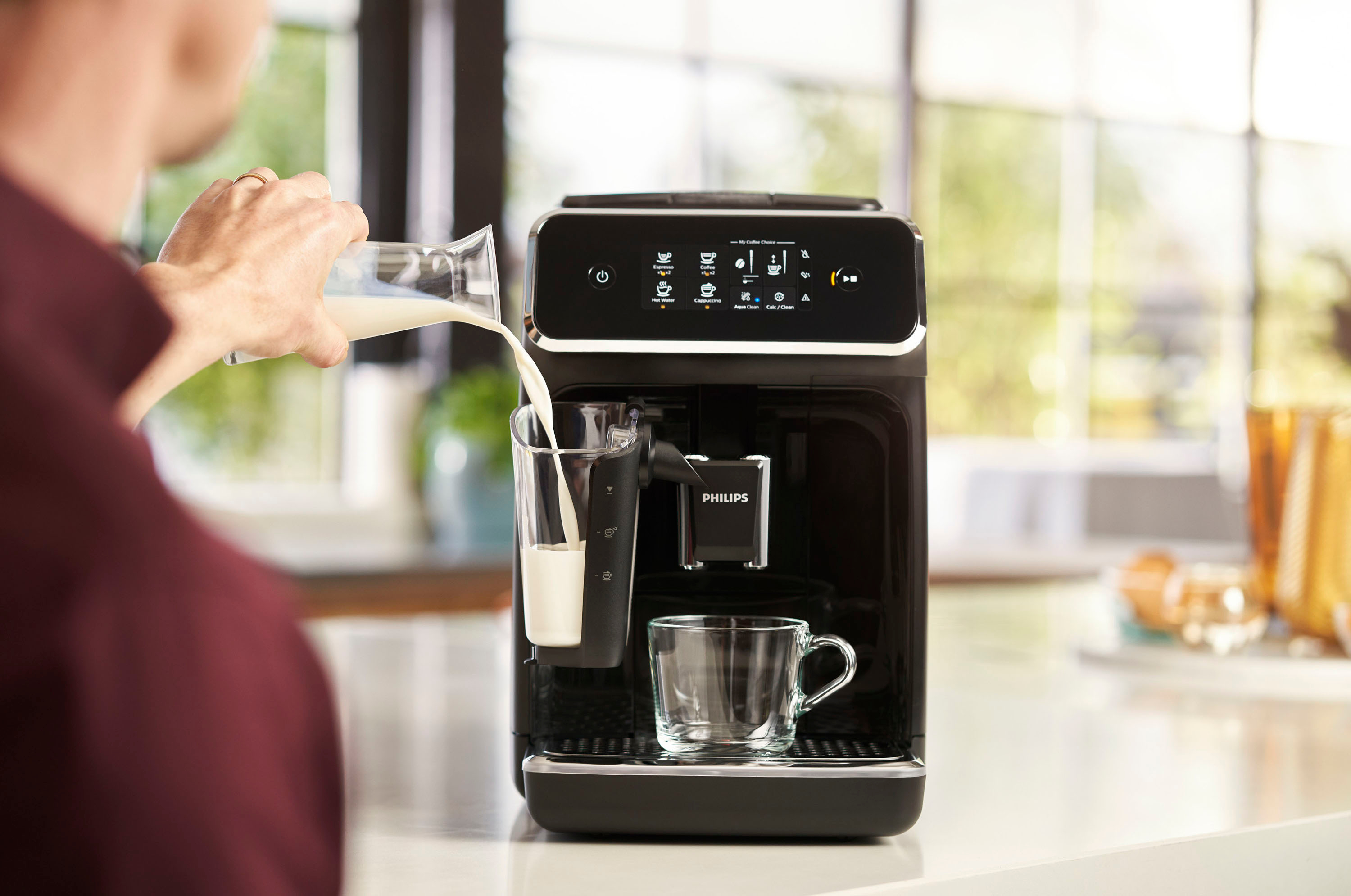 PHILIPS Series 2200 Automatic Espresso Machine, Classic Milk Frother –  Cofferico