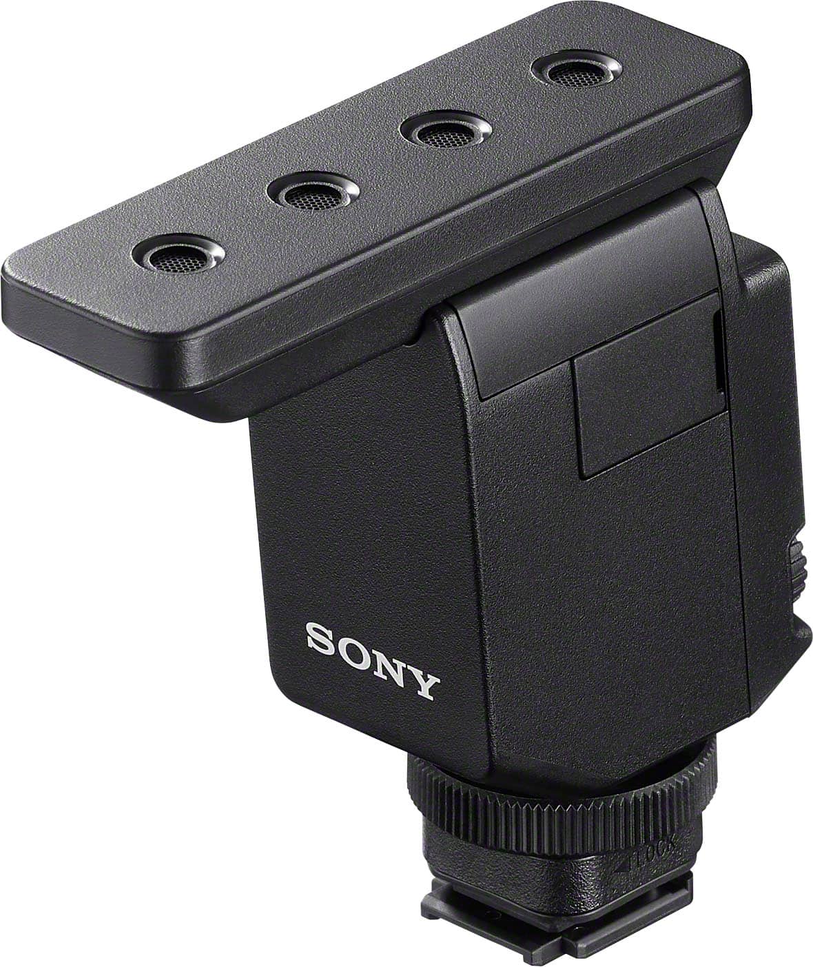Sony - ECMB10 Multi-directional Shotgun Microphone - Black - Front_Zoom