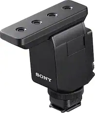 Front. Sony - ECMB10 Multi-directional Shotgun Microphone - Black.