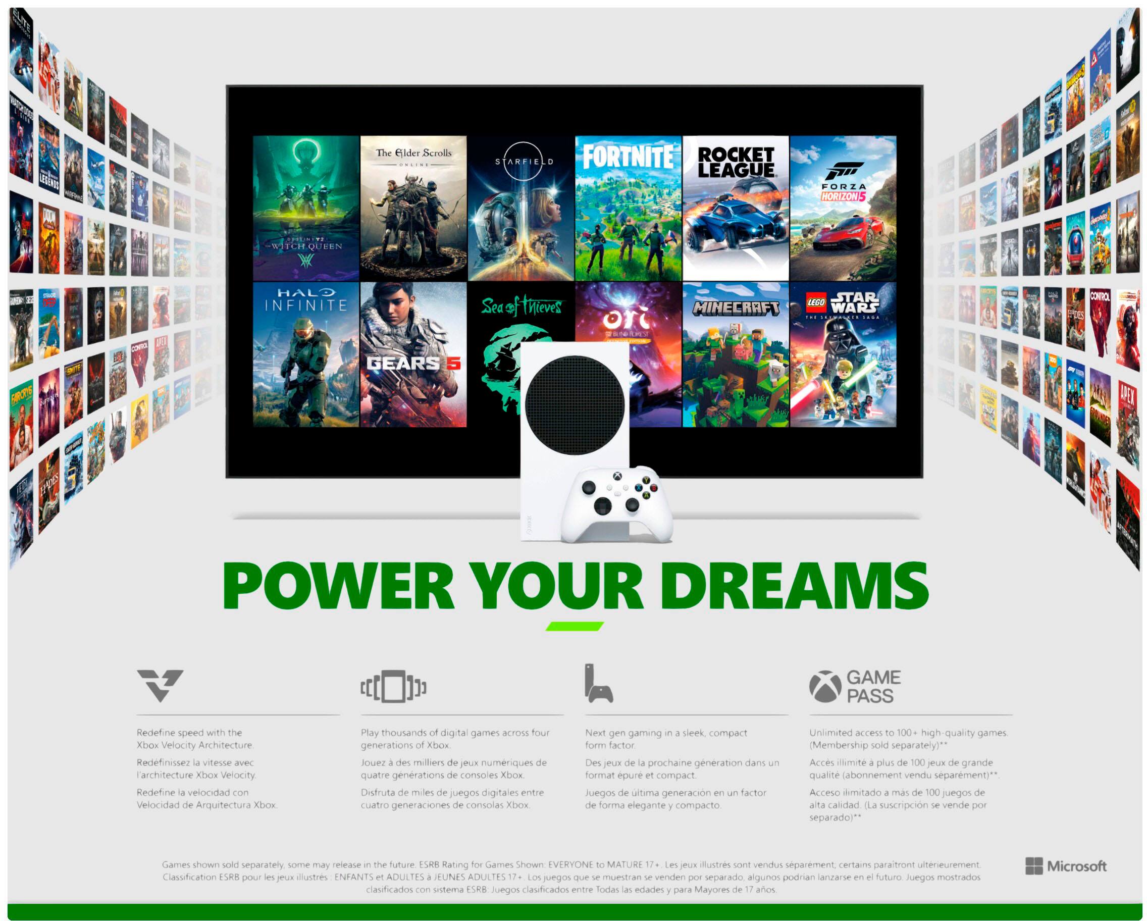 Alt View 22. Microsoft - Xbox Series S 512 GB All-Digital (Disc-Free Gaming) - Holiday Console - White.