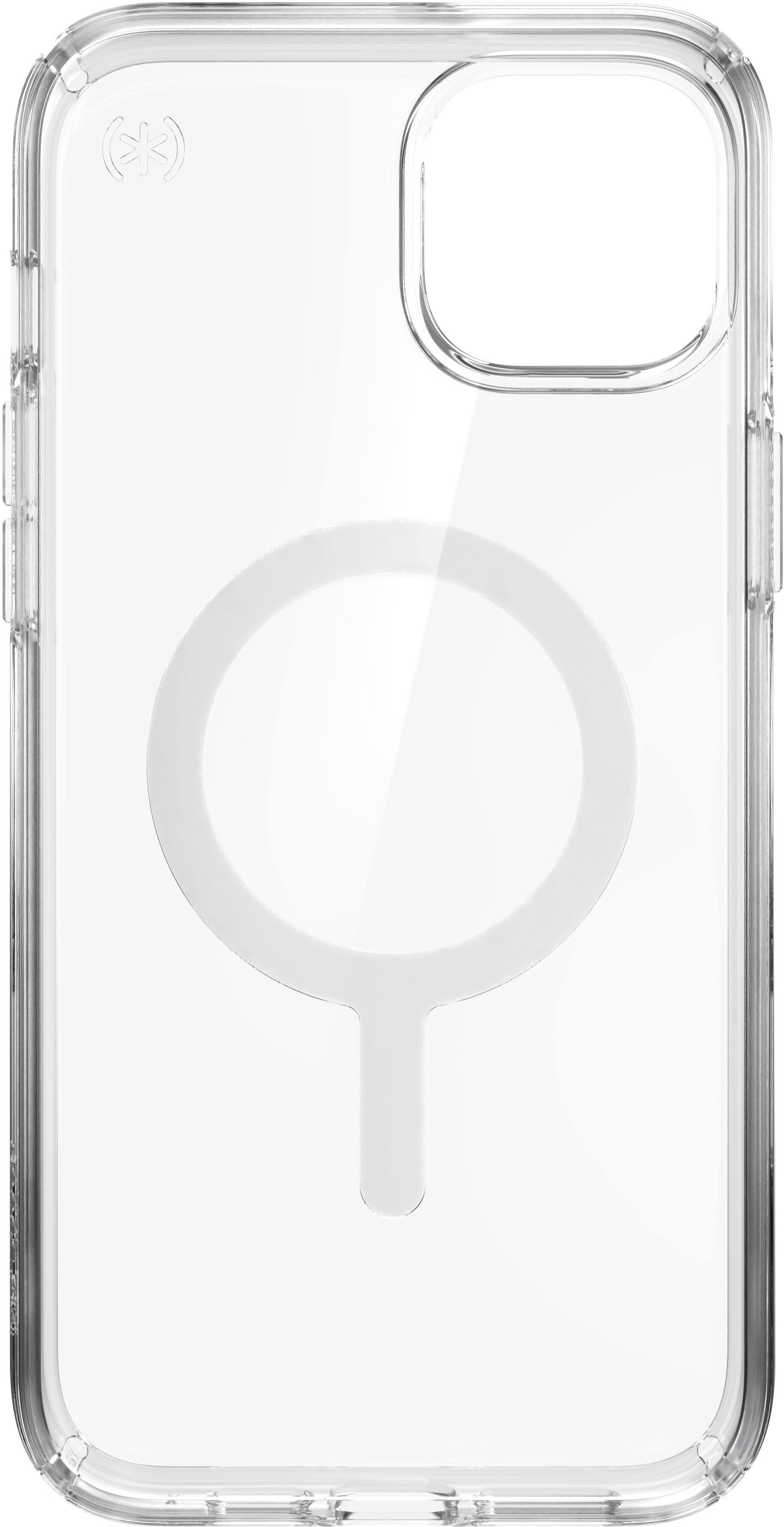 Left. Speck - Presidio Perfect-Clear Case with MagSafe for Apple iPhone 14 Pro Max - Clear.