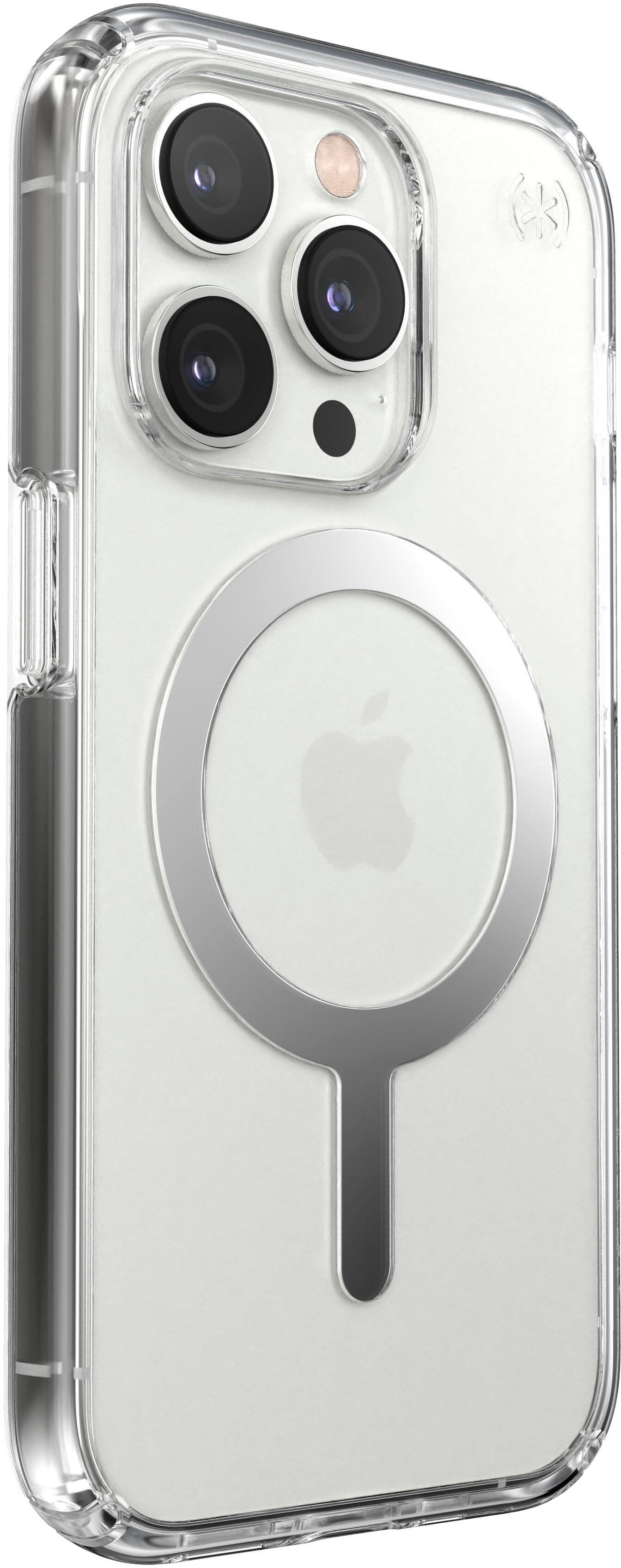 Alt View 1. Speck - Presidio Perfect-Clear Case with MagSafe for Apple iPhone 14 Pro - Clear.