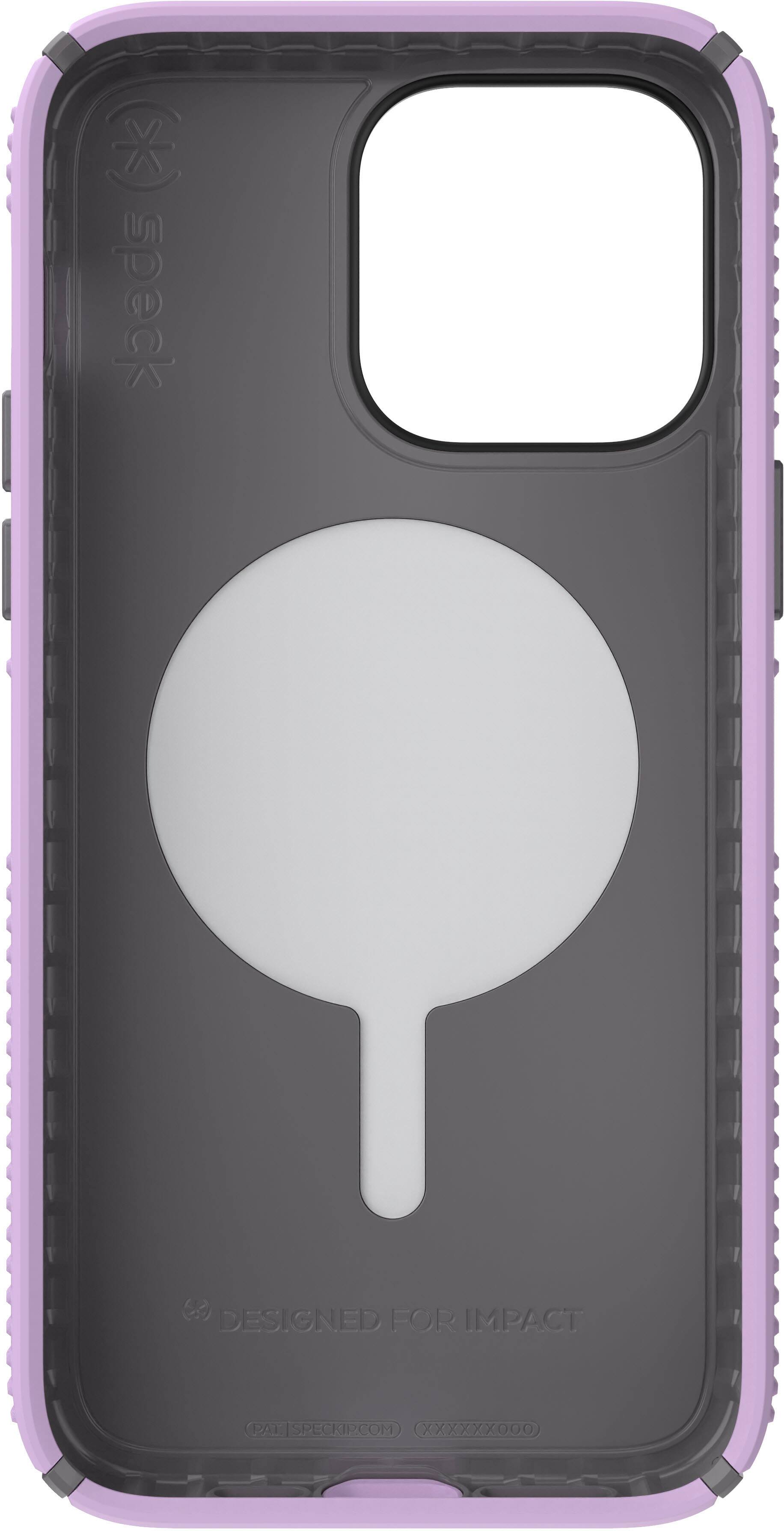 Alt View 3. Speck - Presidio2 Grip Case with MagSafe for Apple iPhone 14 Pro Max - Spring Purple.