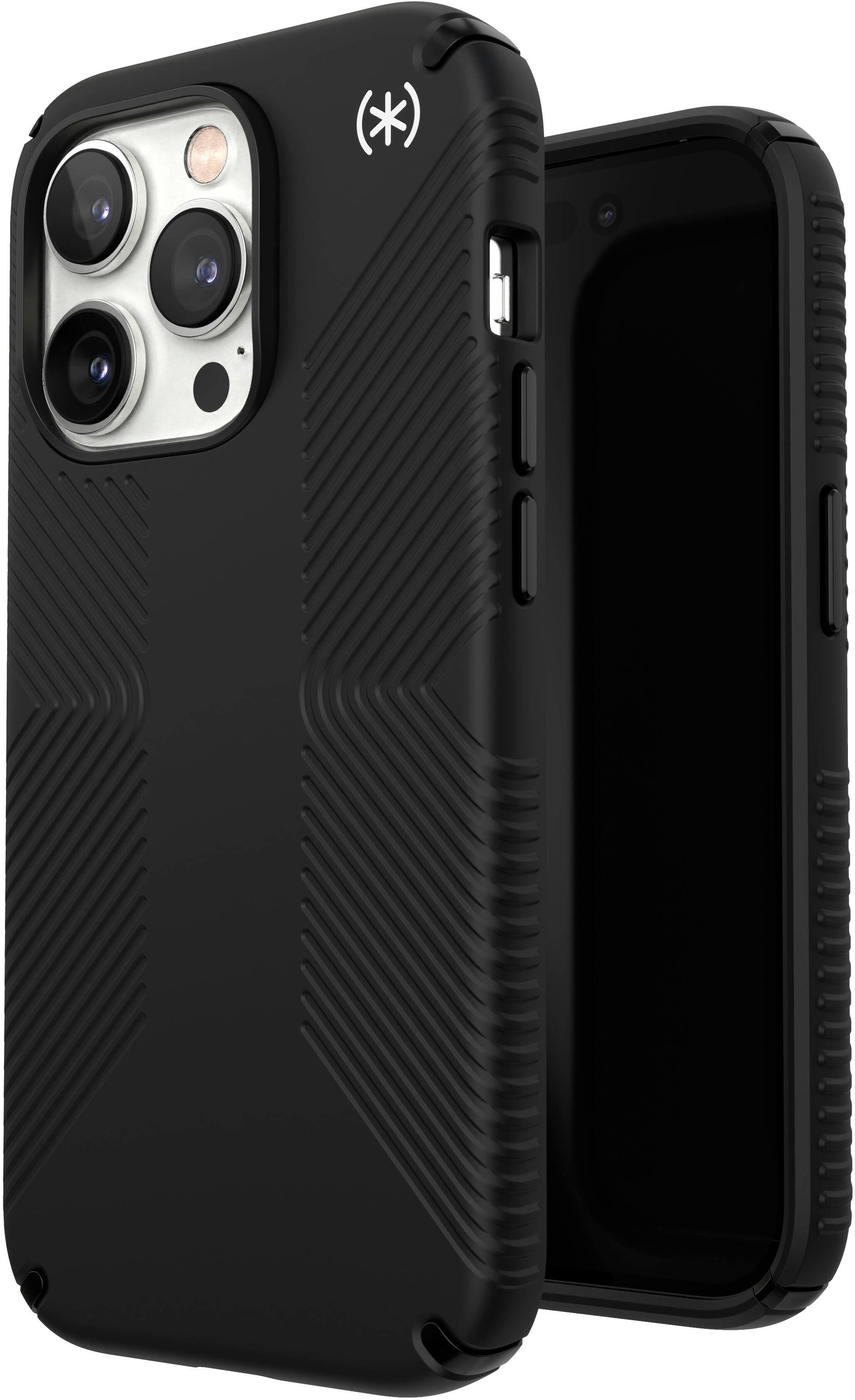 Alt View 1. Speck - Presidio2 Grip Case with MagSafe for Apple iPhone 14 Pro - Black.