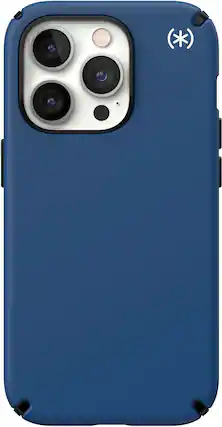 Front. Speck - Presidio2 Pro Case with MagSafe for Apple iPhone 14 Pro - Coastal Blue.