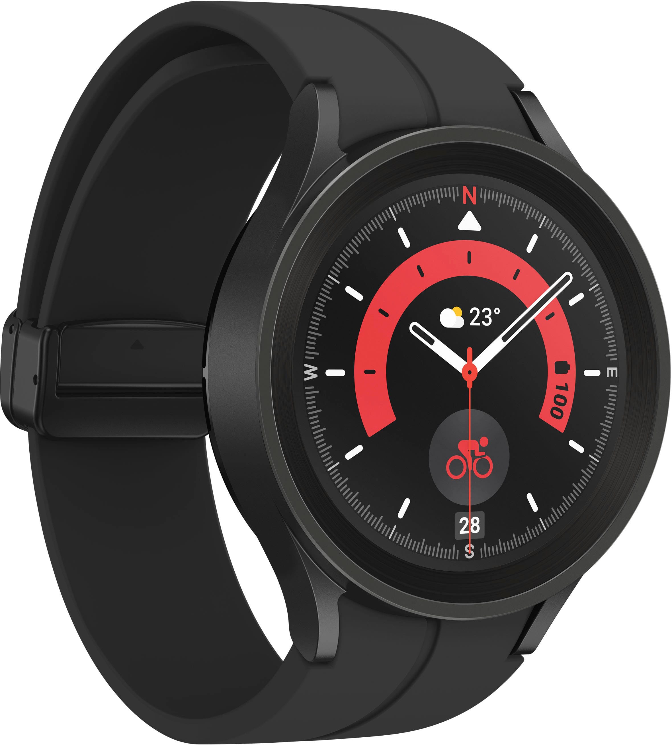 Alt View 11. Samsung - Galaxy Watch5 Pro Titanium Smartwatch 45mm LTE - Black.
