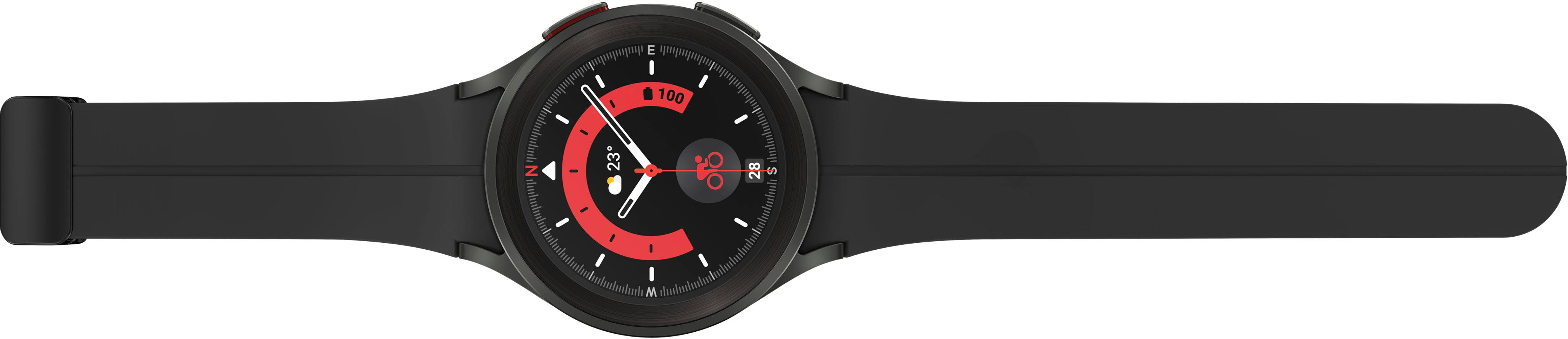 Titanium - Samsung Watch5 45mm SM-R925UZKAXAA Best Smartwatch Buy LTE Black Pro Galaxy