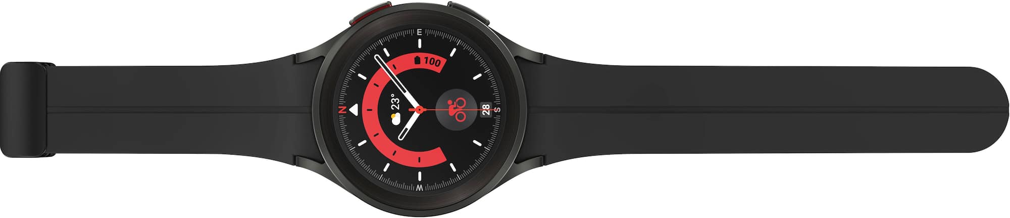 Zoom in on Alt View Zoom 15. Samsung - Galaxy Watch5 Pro Titanium Smartwatch 45mm BT - Black.