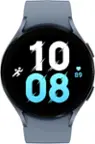 Front. Samsung - Geek Squad Certified Refurbished Galaxy Watch5 Aluminum Smartwatch 44mm BT - Sapphire.