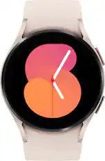 Front. Samsung - Galaxy Watch5 Aluminum Smartwatch 40mm BT - Pink Gold.