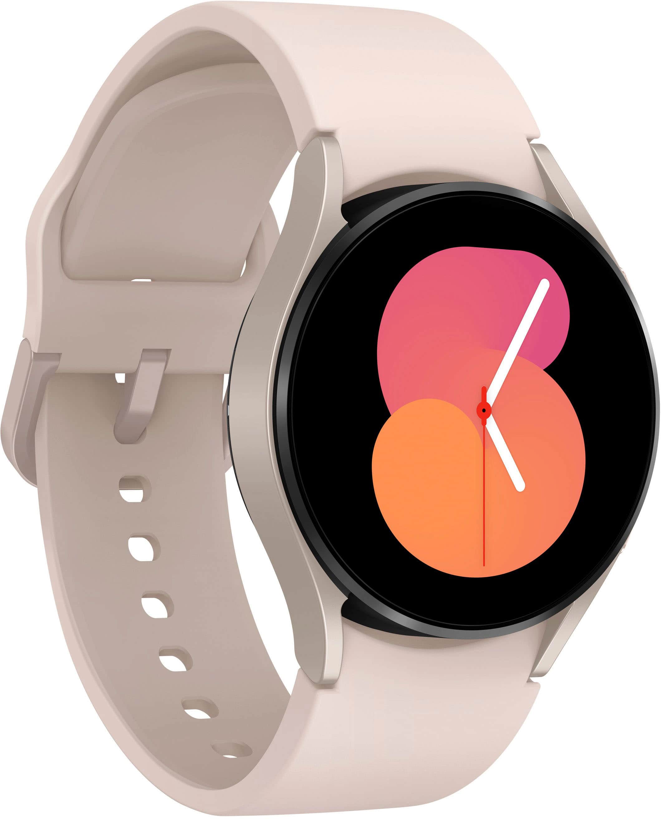 Alt View 11. Samsung - Galaxy Watch5 Aluminum Smartwatch 40mm BT - Pink Gold.