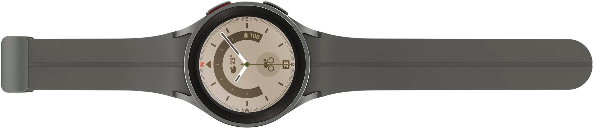 Zoom in on Alt View Zoom 15. Samsung - Galaxy Watch5 Pro Titanium Smartwatch 45mm BT - Gray.