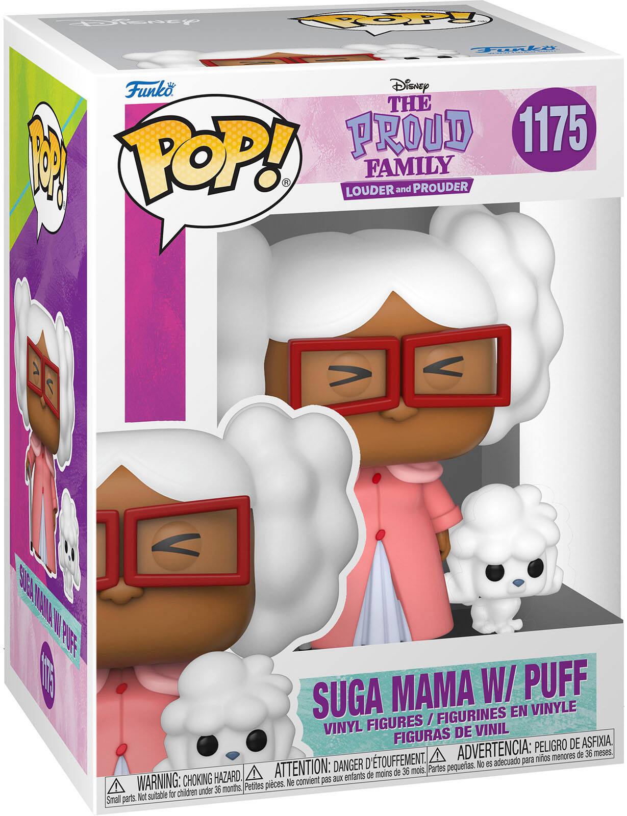 Angle. Funko - POP! Disney: Proud Family - Suga Mama w/dog.