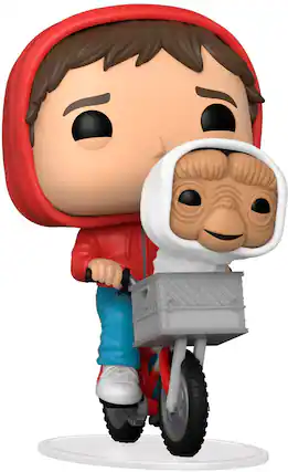 Front. Funko - POP! Movies: E.T. 40th - Elliott w/ET in Bike Basket.