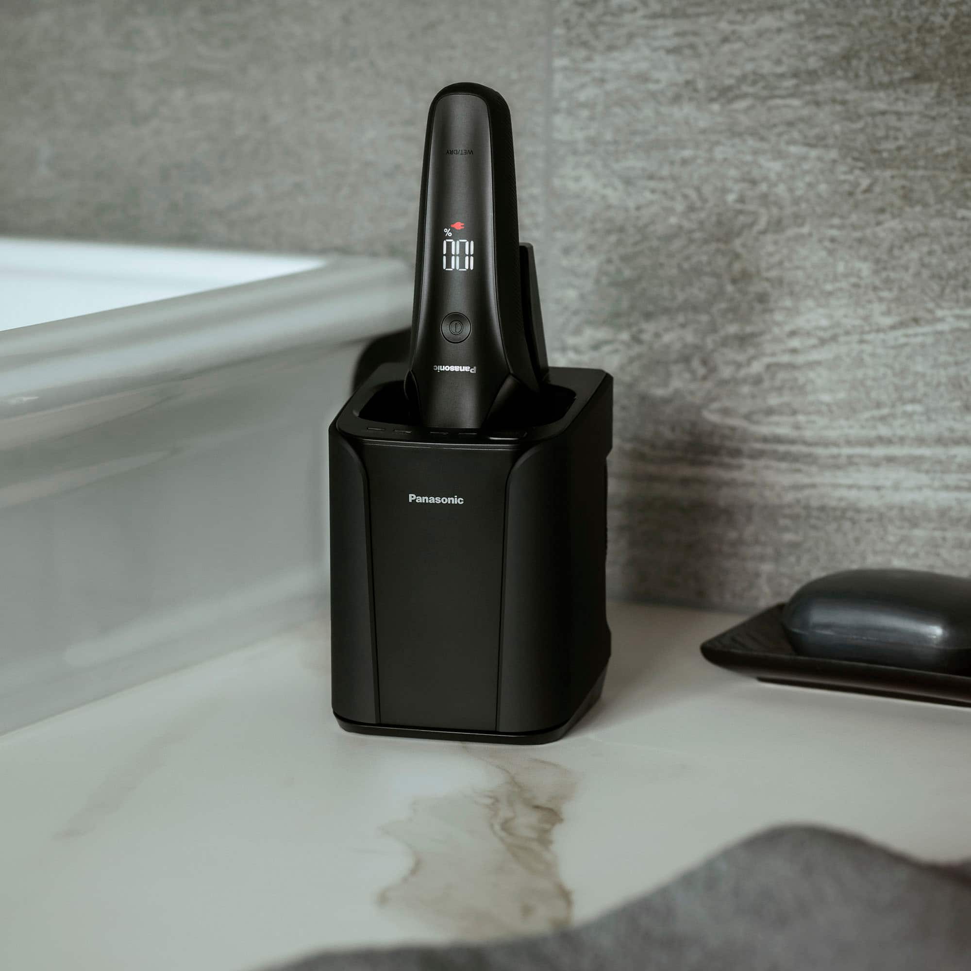 Alt View 14. Panasonic - Arc6 Six-Blade Wet/Dry Electric Shaver with Automatic Cleaning and Charging Station - Black.