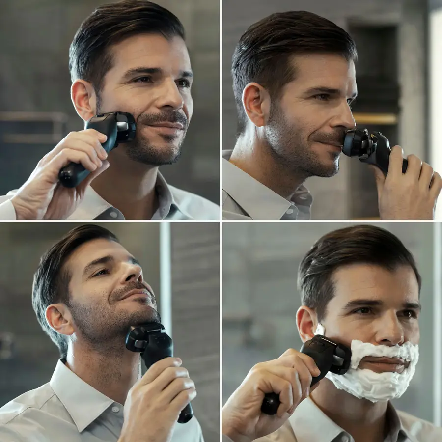 Alt View 16. Panasonic - Arc6 Six-Blade Wet/Dry Electric Shaver with Automatic Cleaning and Charging Station - Black.