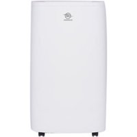 AireMax - 600 Sq. Ft. Portable Air Conditioner with 11,500 BTU Heater - White - Front_Zoom