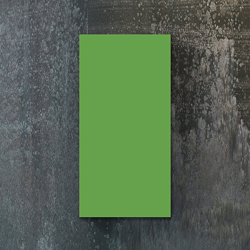 Left View: Heat Storm - Radiant Glass Heater 24x48 - Green