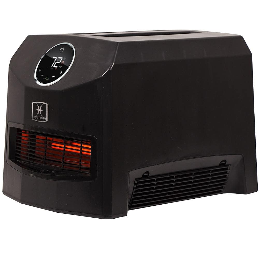 Left View: Heat Storm - Mojave 1500 Watt Portable Heater - Black