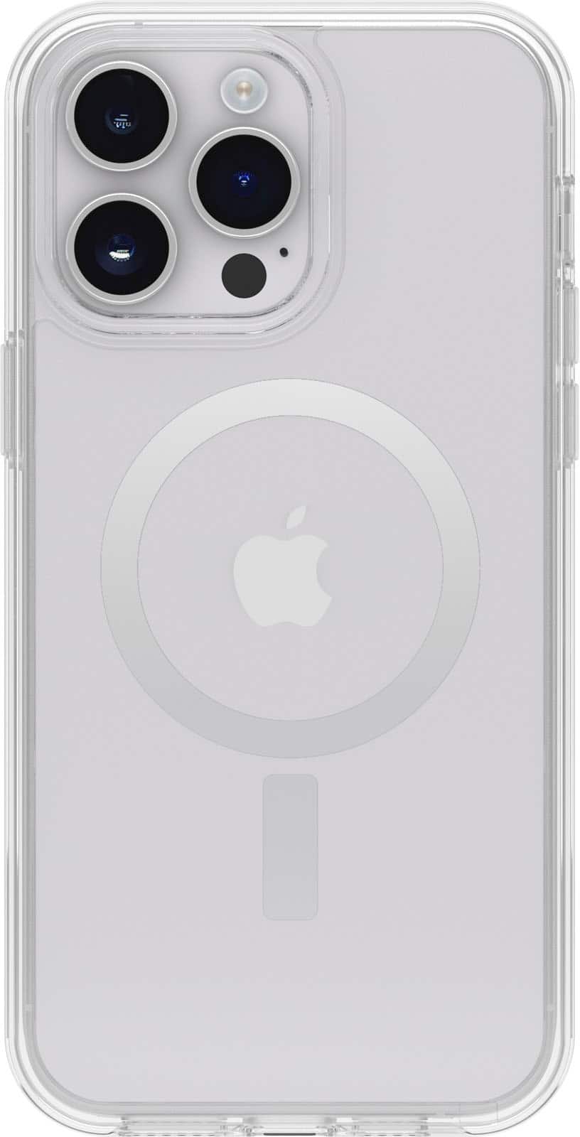 Front. OtterBox - Symmetry Series+ for MagSafe Hard Shell for Apple iPhone 14 Pro Max - Clear.