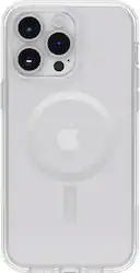 OtterBox - Symmetry Series+ for MagSafe Hard Shell for Apple iPhone 14 Pro Max - Clear - Front_Zoom