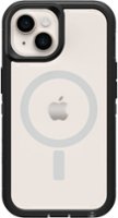 OtterBox - Defender Series Pro XT MagSafe Hard Shell for Apple iPhone 14 and Apple iPhone 13 - Black Crystal - Front_Zoom