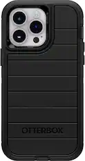 Front. OtterBox - Defender Series Pro Hard Shell for Apple iPhone 14 Pro Max - Black.