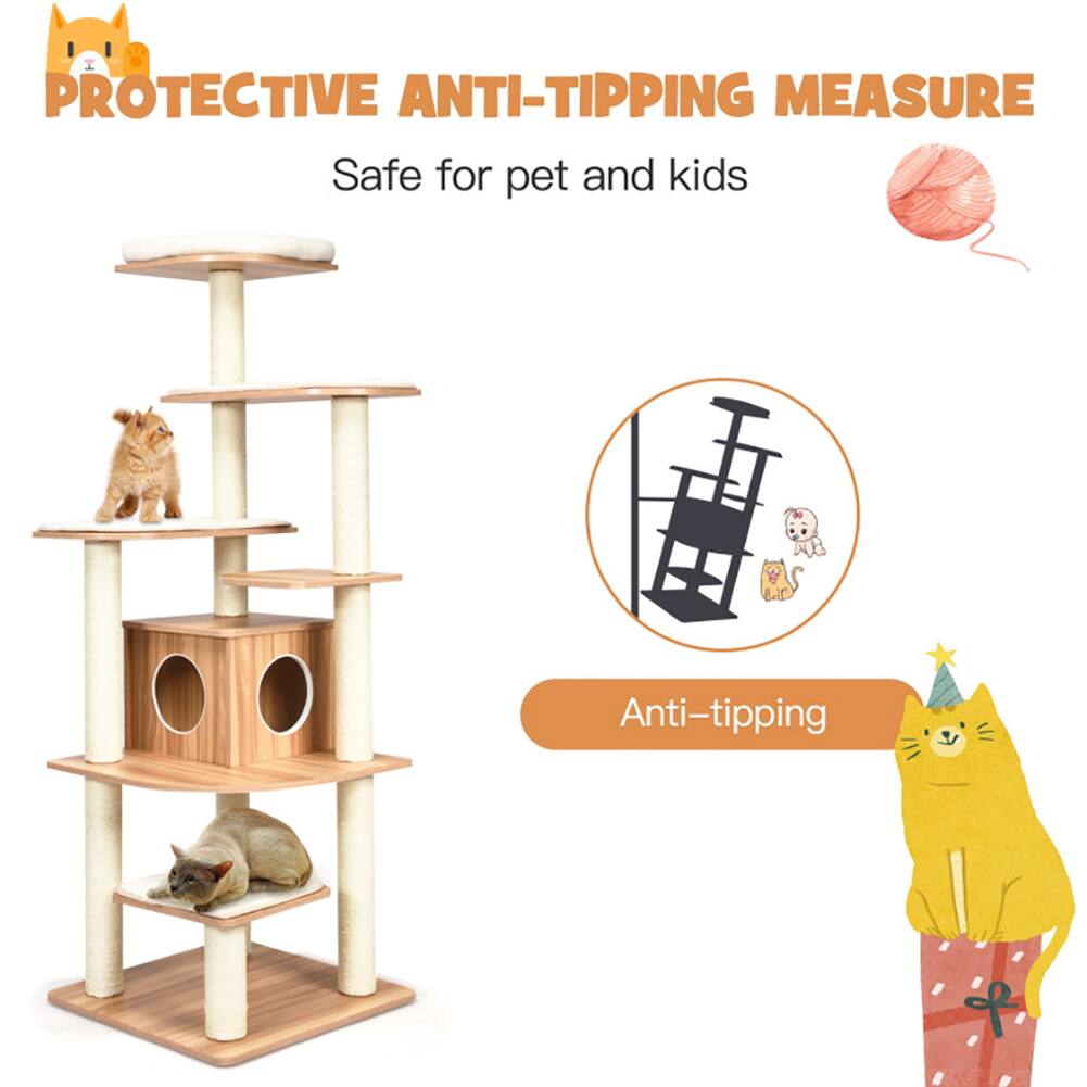 PROTECTIVE ANTI-TIPPING MEASURE  
Safe for pet and kids  
Anti-tipping